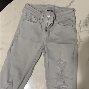 American Eagle Super Stretch Grey Pants// SZ 2